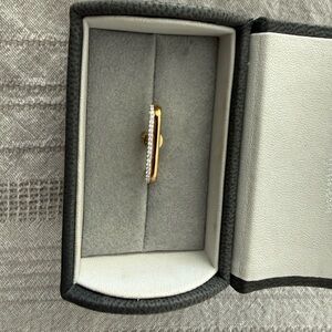 Goop Gold Ear Cuff With Pave Diamonds